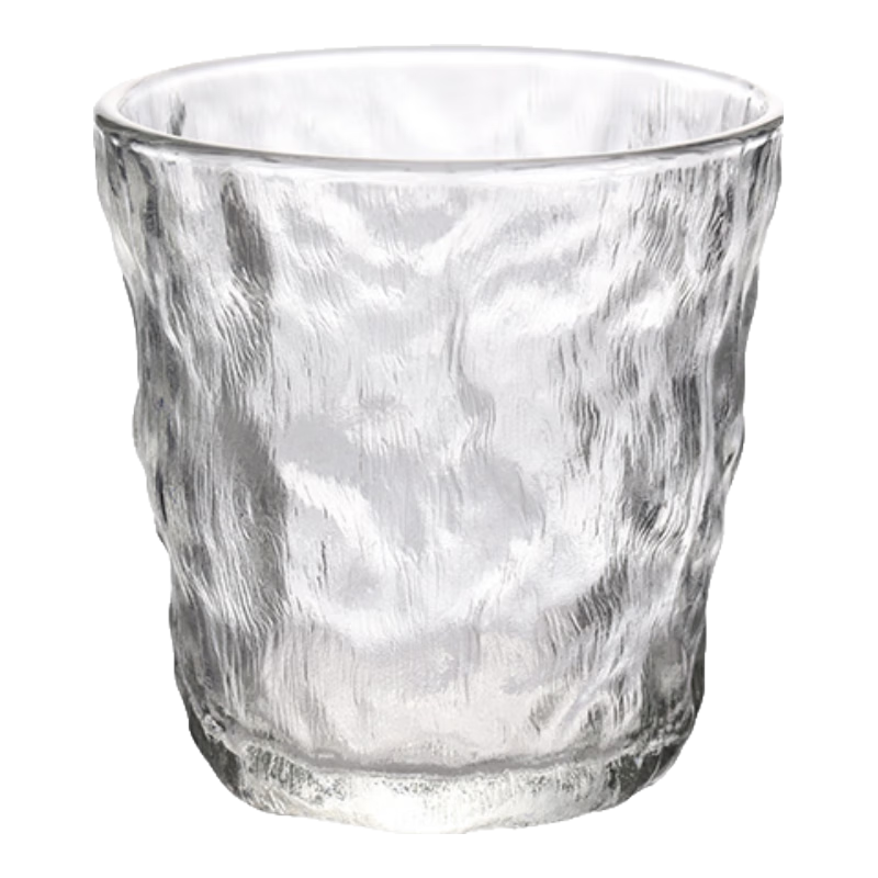 Baijie Glass Cups Glacier Coffee Beer Wine Milk Juice Cups 300ML Set of 2
