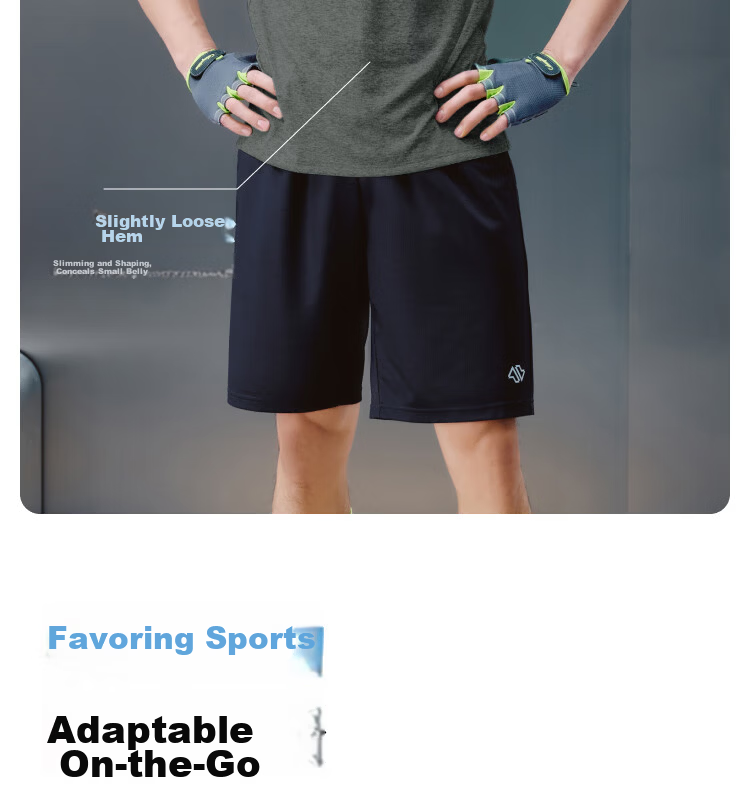 JD Original Summer Men's Fitness Outdoor Sports Short-Sleeve Quick-Dry Ice Silk Elastic T-Shirt Running Clothes, Gray-Green, 2XL 15