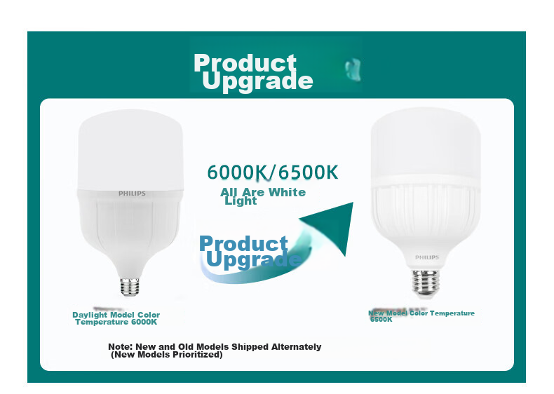 PHILIPS LED High Power Cylindrical Bulb High Brightness Warehouse Bulb High CRI E27 Screw Base Bulb [30W - Cool White 6500K] Single Pack 1