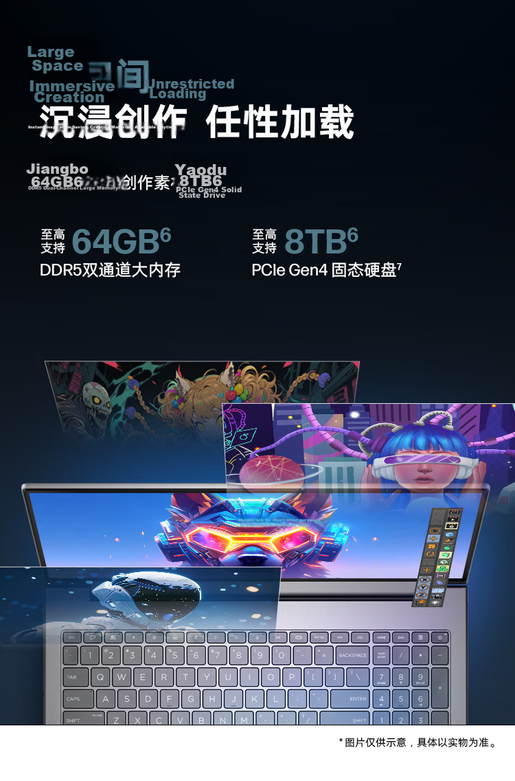 HP Zhan 99 Laptop 16-inch Dedicated Graphics High-Performance AI Lightweight All-Purpose Core 2nd Gen Ultra9 285H RTX 5060 64GB 2TB 4K DC Screen 8