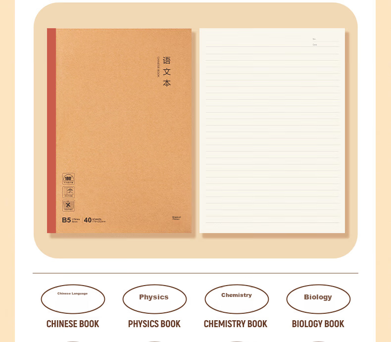 M&G Stationery B5 Math Error Book, Middle School English Correction Notebook, High School Student Error Organizer Tool, 40 Sheets Per Book MPYJPK59 8