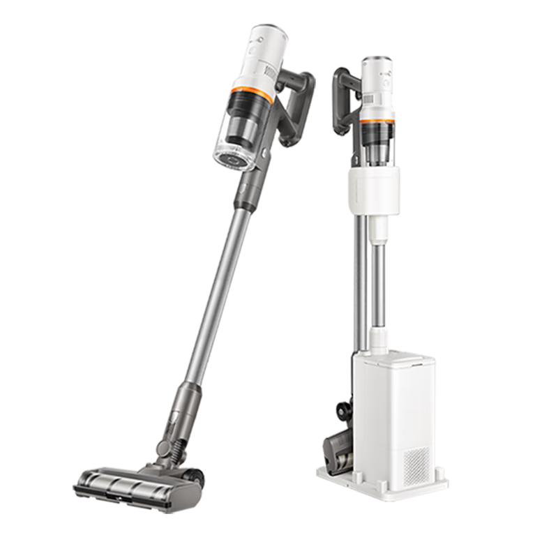 Midea Self-Dust Collection Vacuum Cleaner F10station Automatic Dust Collection Space Station Anti-Tangle Wide Angle Green Light Dust Display High Suction Wireless Handheld Home Sweeper F10S