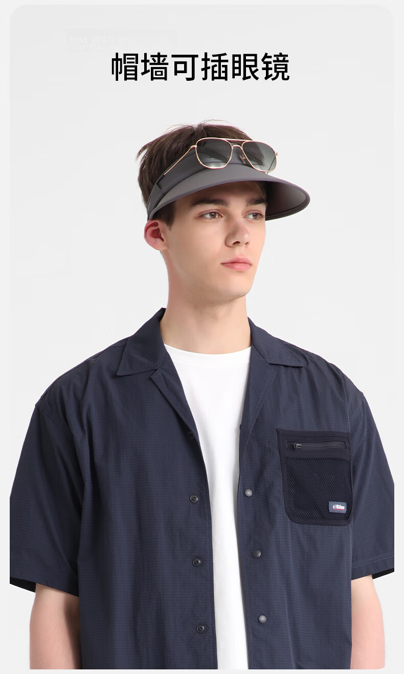 Kenmont Lightweight Golf Visor Cap Men Spring Summer UV Protection Foldable Sunshade Hat KM-6038 5