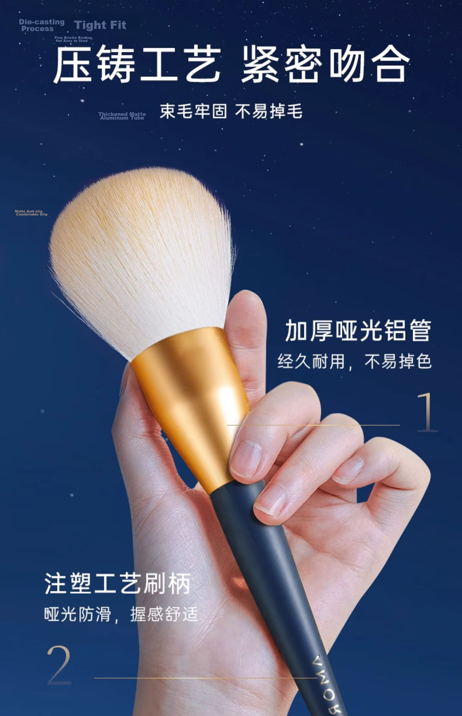 AMORTALS Fish Tail Thin Curved Foundation Brush, Makeup Brush, Mask Brush, Concealer Brush, Foundation Brush, Makeup Tool, Mud Mask Brush, 1 Piece 11