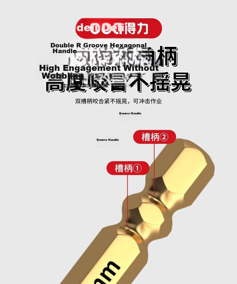 Deli 4-Blade Serrated Eccentric Drill Bit for Tile Drilling High Hardness Dry Wear-Resistant [5mm] 16