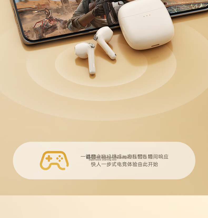 IKF Find Lite New Version True Wireless Bluetooth Earbuds Semi-In-Ear Bluetooth 6.0 High-Quality Music Gaming Low Latency Sports Fitness Compatible with Apple Huawei Classic White 12