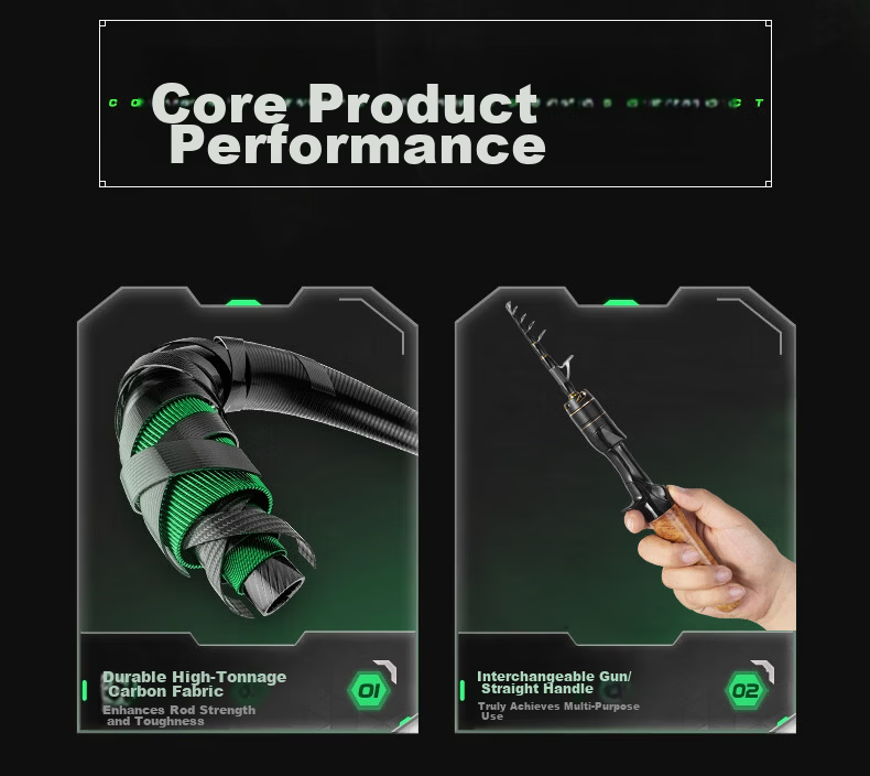 Jihu 1.8m L-Tuned Sliding O-Ring King PRO Telescopic Lure Rod Water Drop Reel Combo Ultra-Short Section Fishing Rod 3