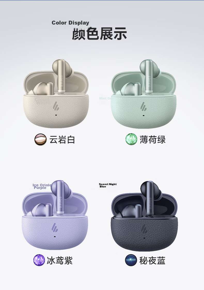 EDIFIER Lolli Pro SE True Wireless Active Noise Cancelling Bluetooth Earbuds Translator Headphones Translation Device Compatible with Apple Huawei Xiaomi OPPO Yunyan White Graduation Gift 15