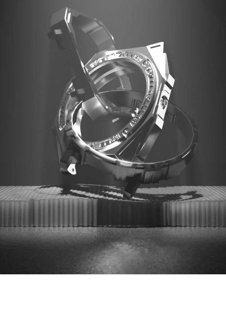 CIGA Design Jijia Fengmang Series Mechanical Wristwatch, Magic Titanium Version, One Watch Three Wear Styles, Fashion Men's Watch, Birthday Gift 3