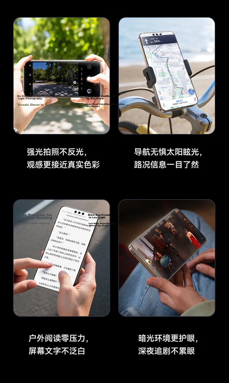 Baseus [AR Anti-Reflection | Corning Glass] Tempered Glass Screen Protector for Huawei Mate80 Pro/80 Full Coverage HD Dust-Free Film 4