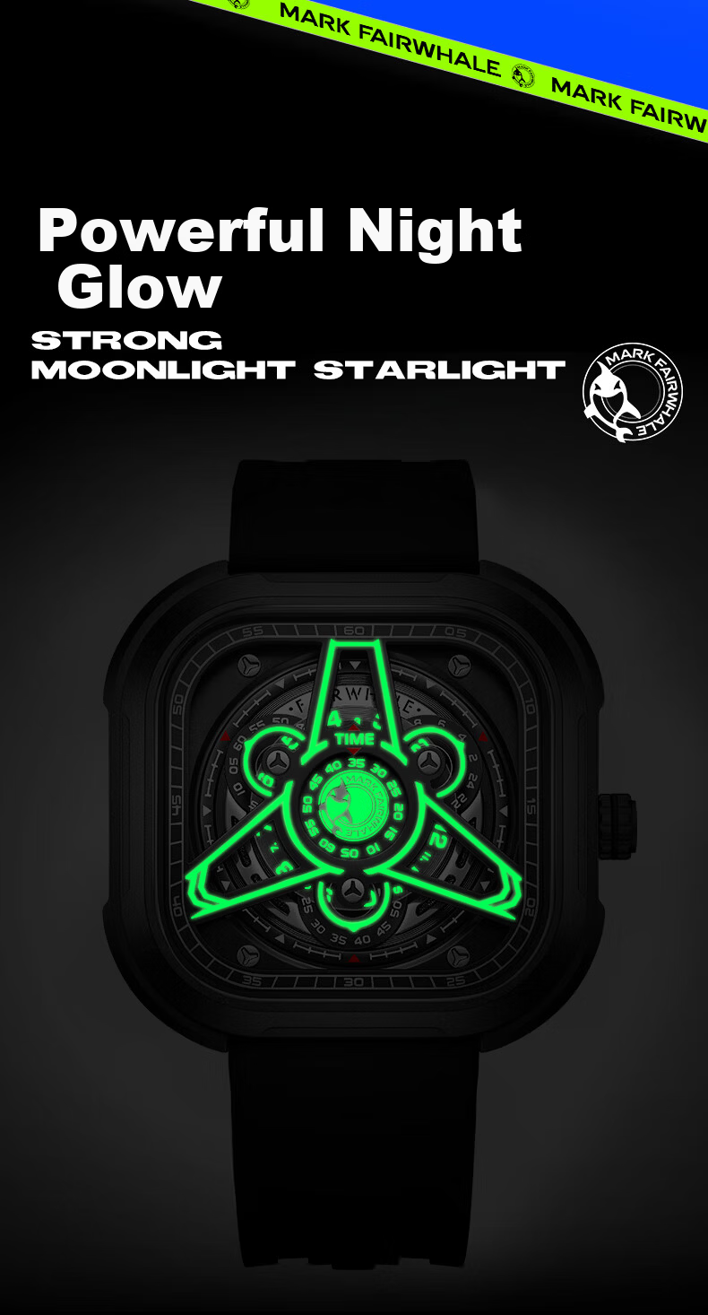 MARK FAIRWHALE Men's Digital Watch Multifunctional Luminous Waterproof Trendy Birthday Gift for Boyfriend 4480 13