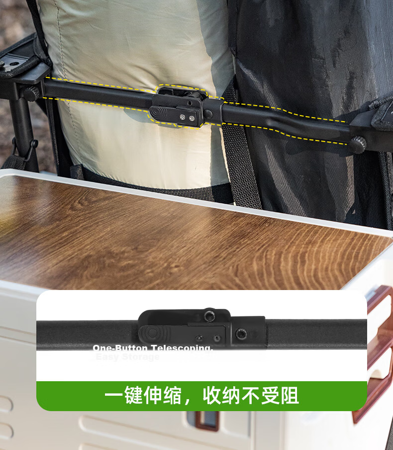 Jiangyu Camping Outdoor Folding Handcart Picnic Stall Cart Kids Reclining Collapsible Travel Delivery Camp Cart 9
