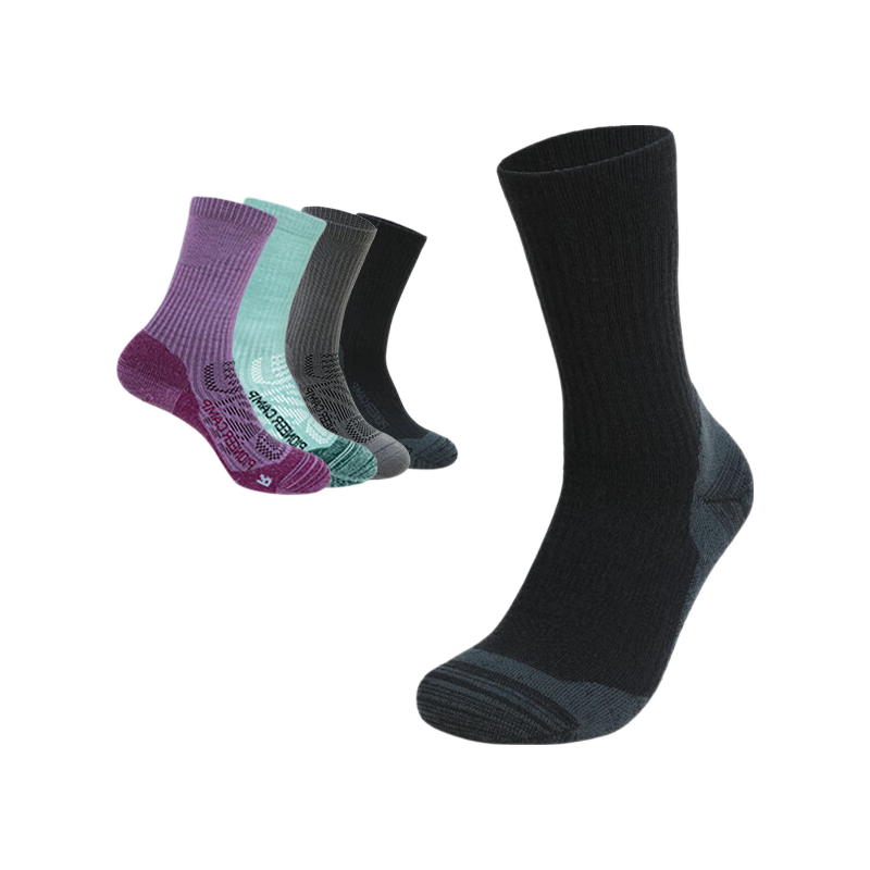 Pioneer Camp Merino Wool Women's Breathable Odor-Resistant Outdoor Windproof Warm Hiking Socks Non-Slip Men's Long Tube Socks