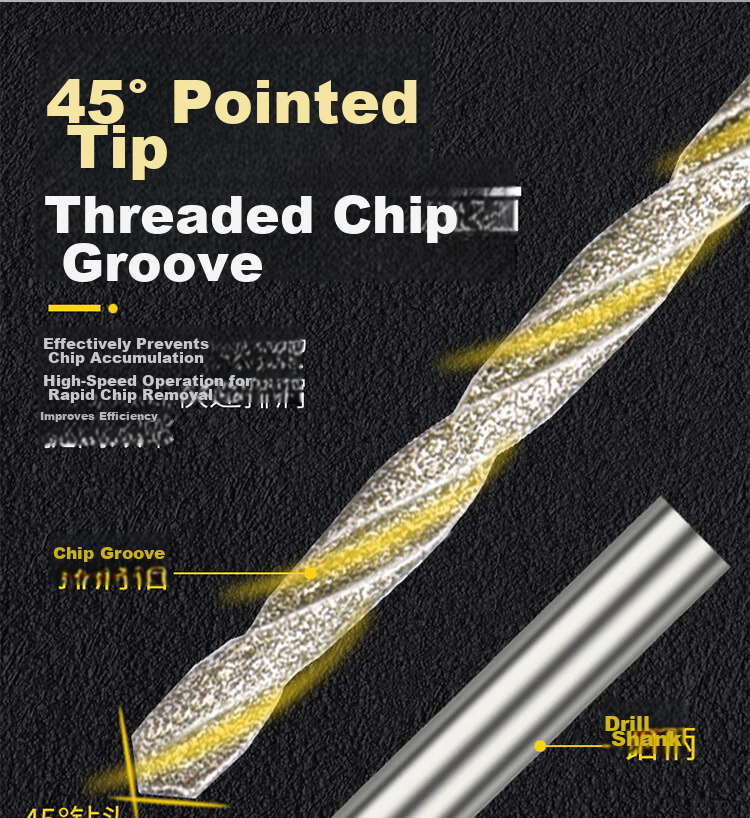 HSD Carbide Twist Drill Bit for Jade, Emerald, and Beeswax Drilling, Ceramic Grinding Drill Bit 1.5mm [Jing Warehouse] 10 Pieces 5