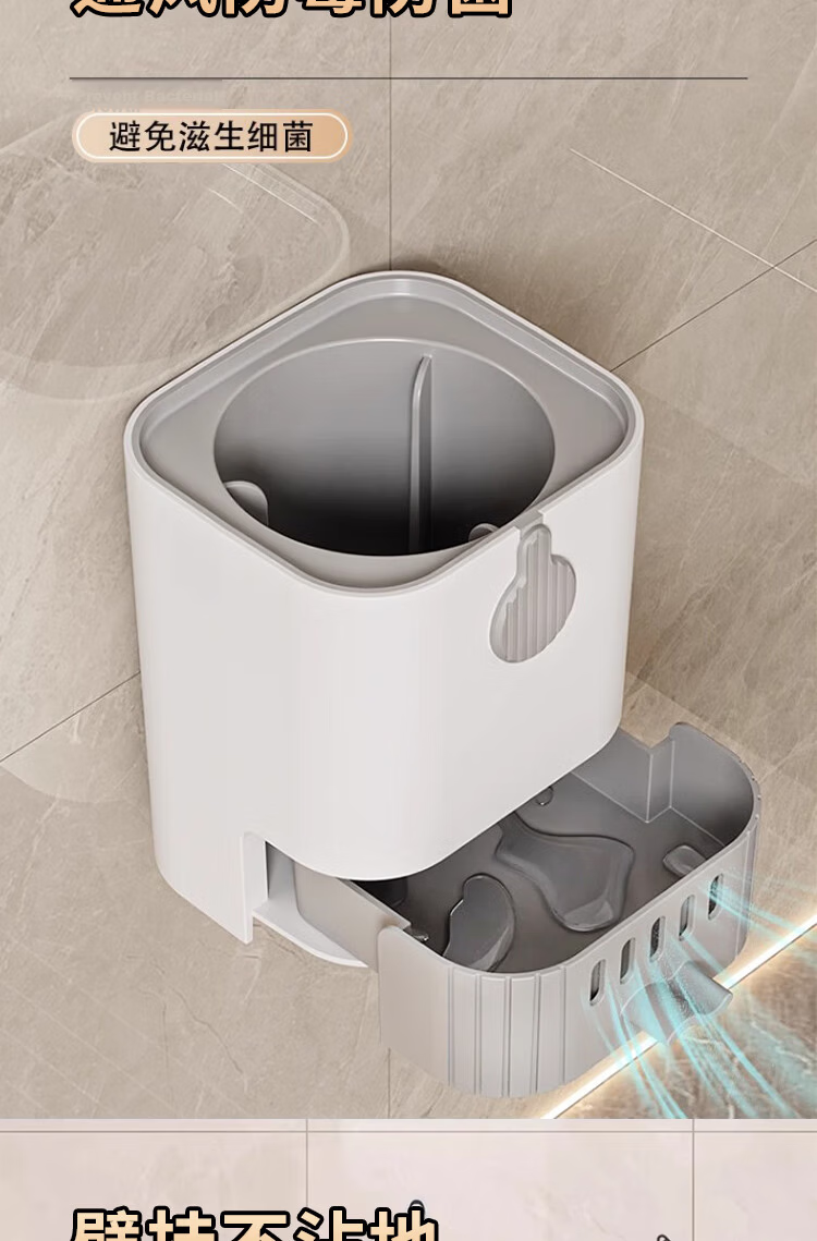 Hakkai Bird Toilet Brush Set Wall-Mounted No Dead Angle Squat Toilet Cleaning Brush Kit 3
