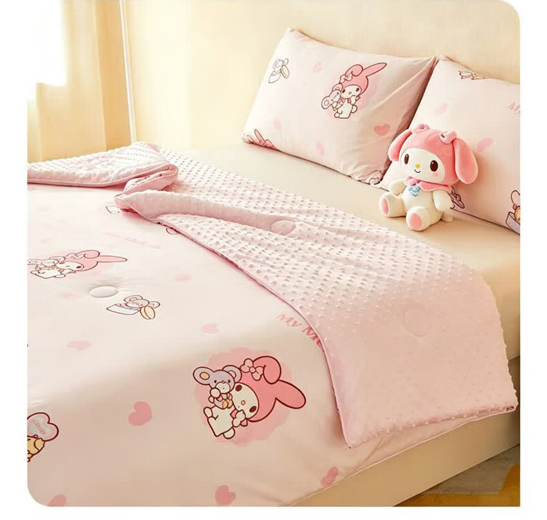 MINISO Cooling Silk Ice Bead Summer Quilt Sanrio Machine Washable Double Summer Blanket 150x200cm 8