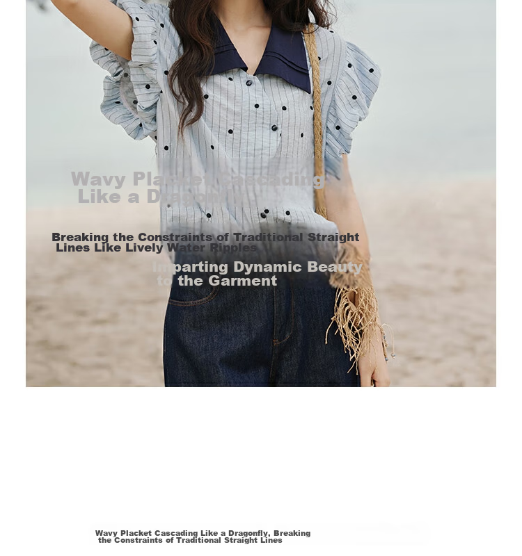 Mixiu [] Polka Dot Embroidered Shirt for Women 2026 Summer Unique Design Short Sleeve Blouse 18