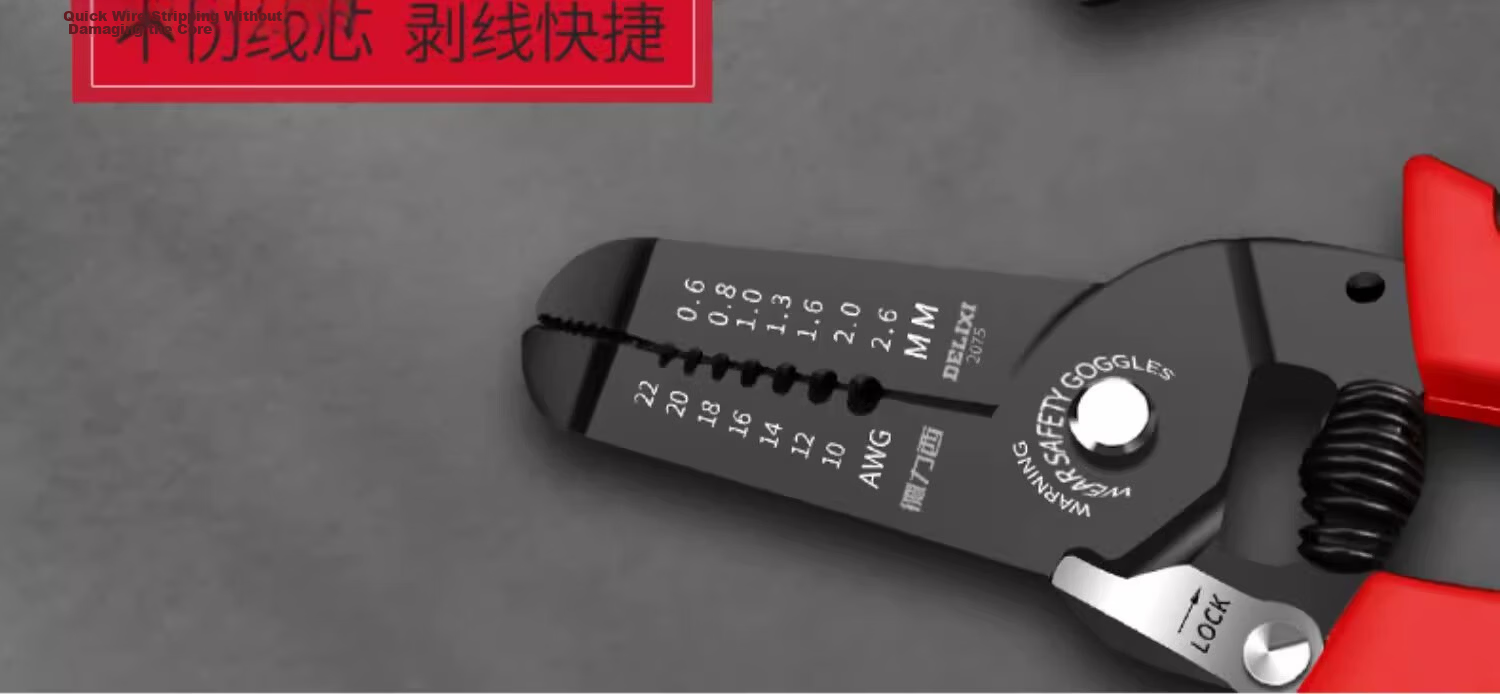 Delixi Multifunctional Electrician Wire Stripper Automatic Wire Pulling Pliers Fiber Optic Wire Breaker Cable Stripper Wire Peeling Pliers 31