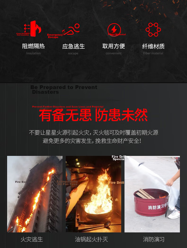 Geshu Gas Mask Firefighter Smoke and Fire Protection Mask 3C Certified Escape Filter Respirator Half-Round Model 2