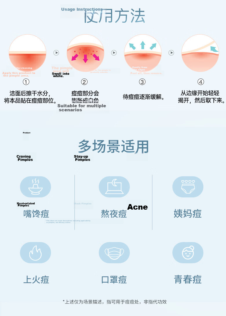 Olive Young Invisible Acne Patches 54pcs Dual-Effect Absorbing Thin Isolation Pollution Holiday Gift for Men and Women 10