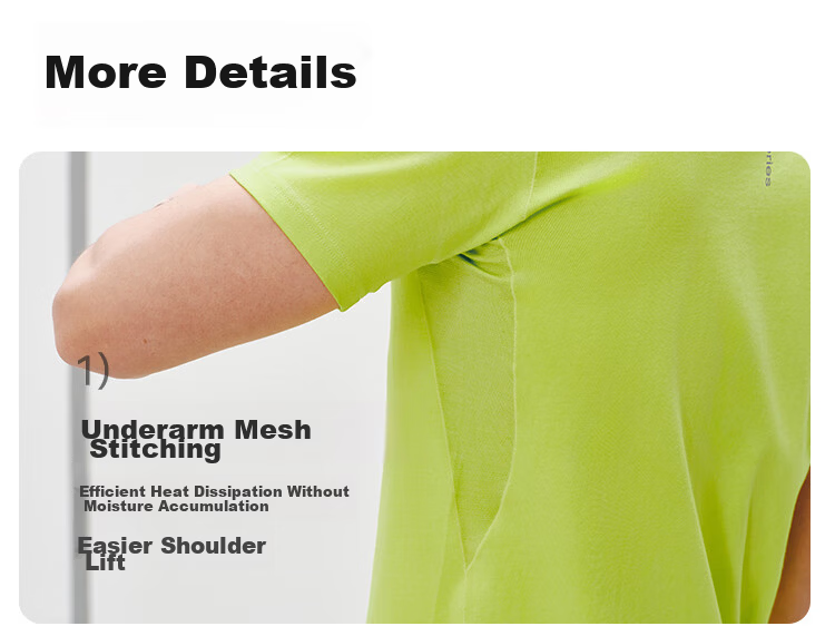 JD Original Summer Men's Sports Short-Sleeve Running Fitness Aerobic Sweat-Resistant Quick-Dry Wool T-Shirt, Phantom Green, M 25