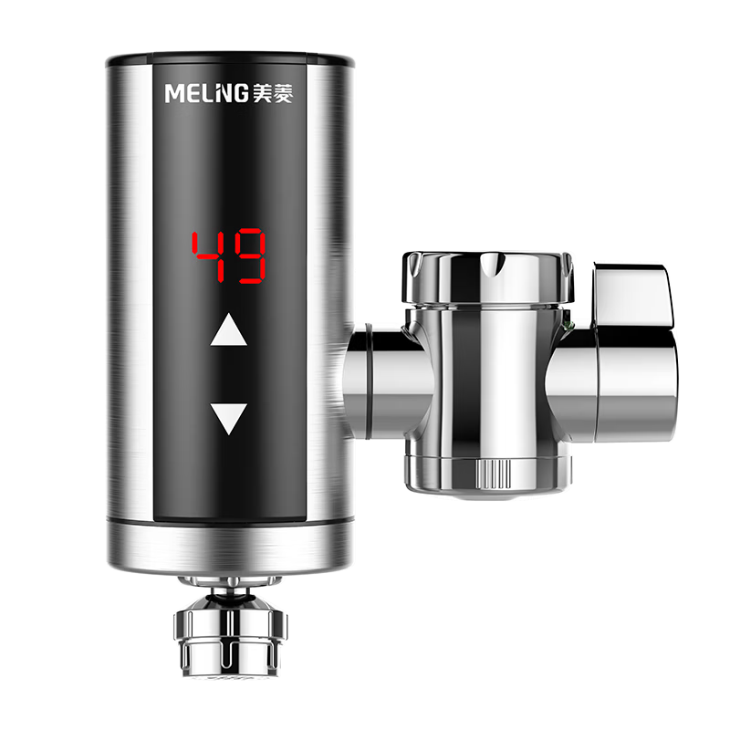 MeiLing Electric Instant Hot Water Faucet Stainless Steel Body Variable Frequency Constant Temperature Kitchen No Installation Plug-in Instant Small Water Heater MLT-DJ34102