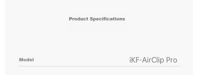 IKF AirClip Pro Clip-On Bluetooth AI Translation Wireless Open Bone Conduction Hi-Res Gold Standard LDAC Long Battery Life for Huawei Star Black 99