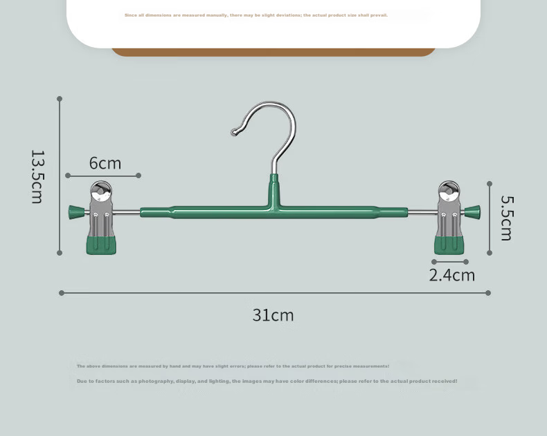 40,000km Strong Grip Non-Marking Wide Thickened Pants Hanger Clips for Home JK Uniform Skirt Storage Clips 16