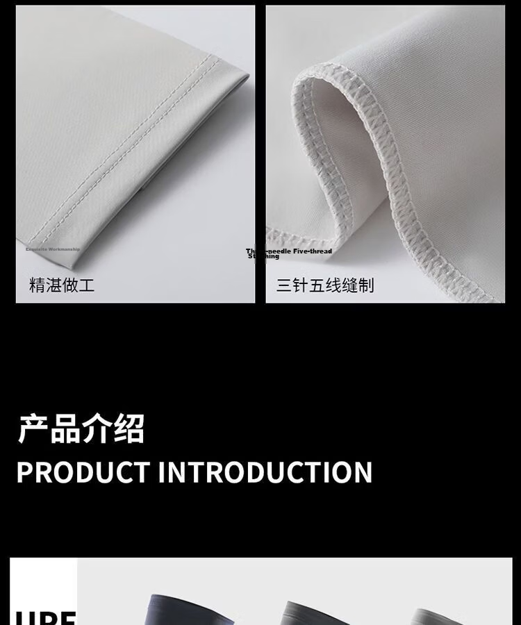 Ning'an Men's Sunscreen Arm Sleeves Ice Silk UV Protection Sleeve Summer Mountaineering Fishing Outdoor Cycling Driving Cooling Sleeves 11
