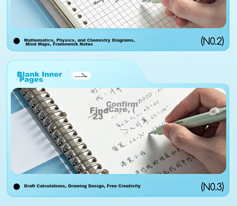 M&G Stationery B5 60-Sheet Ruled Refill Paper 26-Hole Detachable Notebook Refill APNHG076 Exam Essential 18