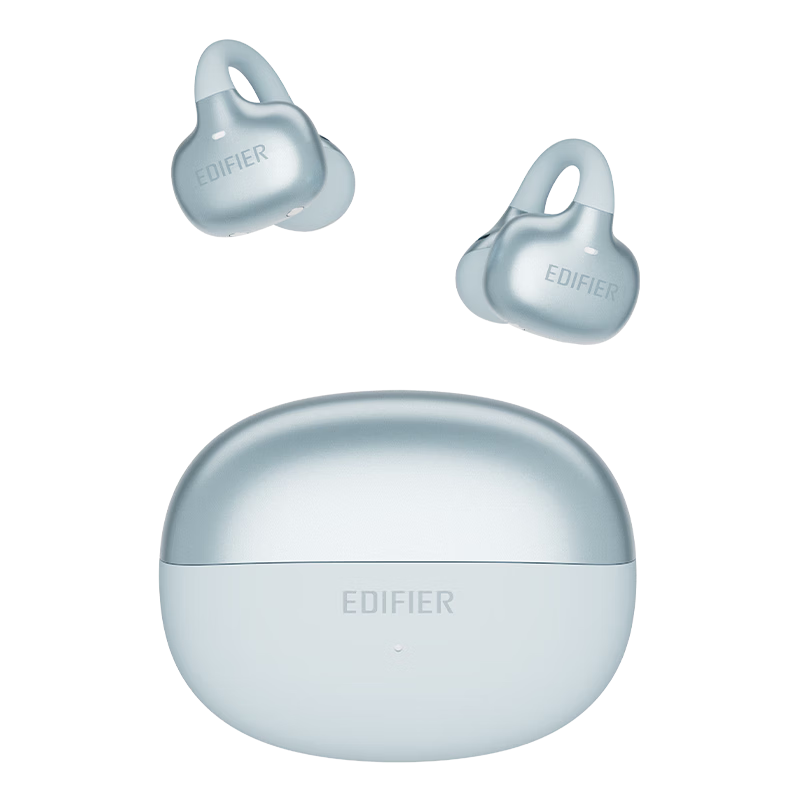 EDIFIER X Clip Clip-on Bluetooth Earphones Translator Open-ear Running Sports Earphones Bluetooth 6.0 Glacier Blue Graduation Gift