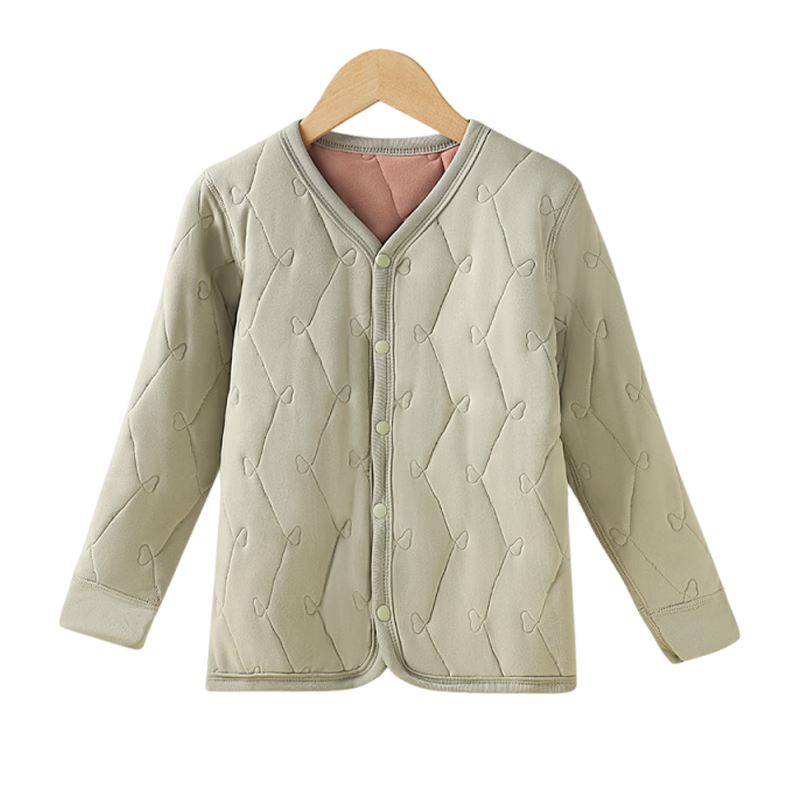 LangSha Thermal Underwear School Uniform Base Layer Winter Kids Warm Jacket Cotton Padded Coat for Girls Elementary and Middle School Students