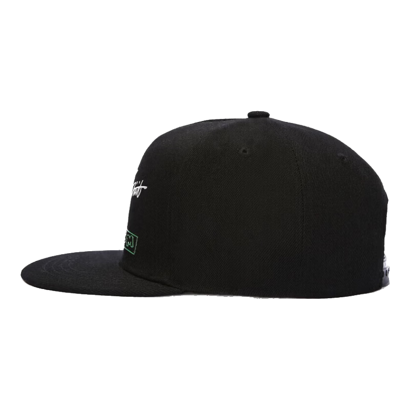JEEP Men's Baseball Cap Fashion Trendy Duckbill Hat Sports Outdoor Travel Flat Brim Cap A0262 Black