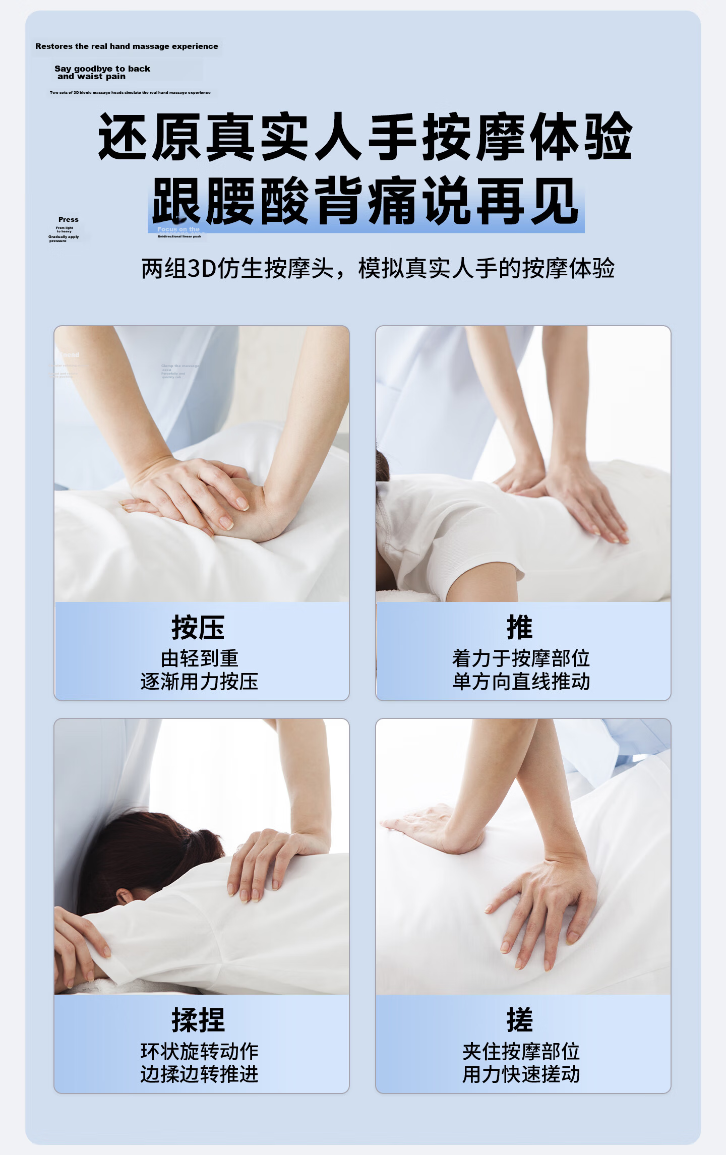 Miaojie M10Pro Waist Massager Shoulder Neck Leg Back Massager Adjustable Massage Head Kneading Heat Home Office Chair Lumbar Pillow Multifunctional Massage Birthday Gift for Men 10