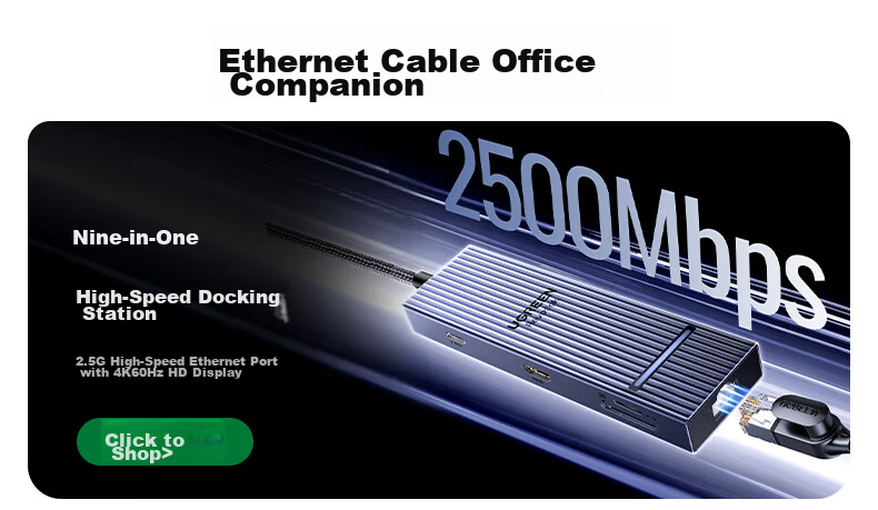 UGREEN CAT6 Ethernet Cable, Gigabit Network Broadband Cable, CAT6 Flat Network Cable for Home Computer Monitoring, 8-Core Twisted Pair Patch Cord, 15 Meters, Black 50180 2