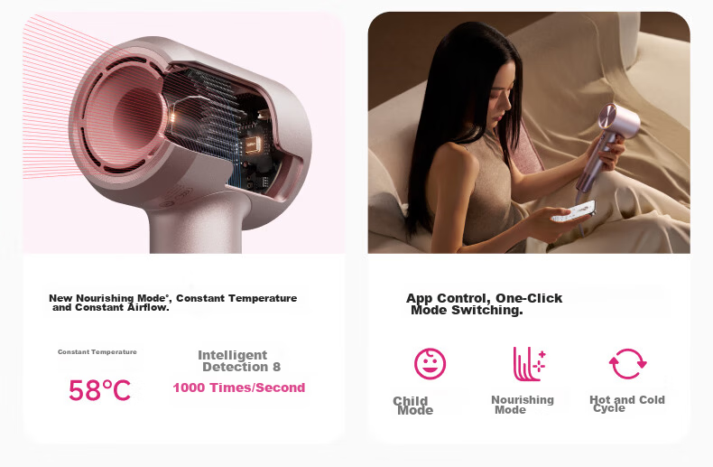 Laifen Swift 4 High-Speed Hair Dryer (Standard Edition) Fast Drying Home Use Ionic Hair Care Hairdryer Silver Birthday Gift 10