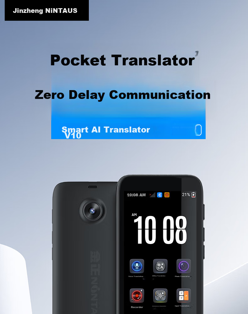 Jinzheng [Hot Sale 200,000 Units] Multilingual Offline Translation Pen Real-time Photo Translation Voice Recording Simultaneous Interpretation Business Travel Portable WiFi Online Learning AI Tool V10 3