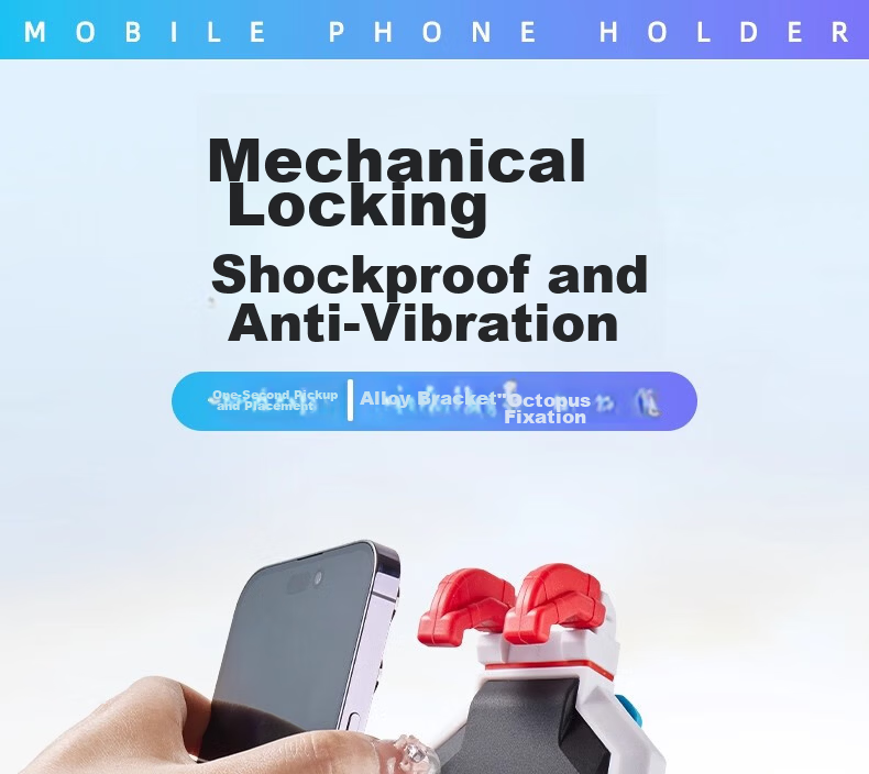Forever Motorcycle Phone Holder Shockproof Anti-Shake Electric Vehicle Phone Mount Waterproof Compatible with Ninebot and Niu Electric Scooters 1