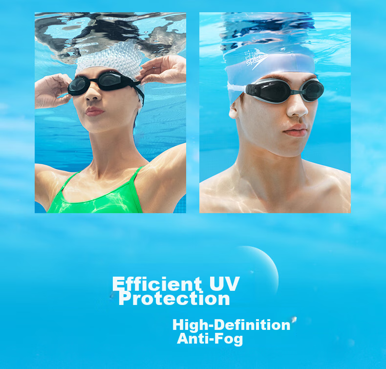 Speedo Freedom Series Swim Goggles Anti-Fog HD UV Protection Wide-Angle Comfortable 9