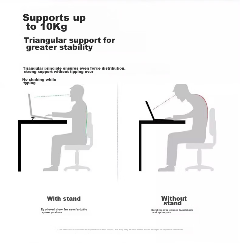 Youhuoda Zinc Alloy Laptop Invisible Stand Mini Portable Desktop Heightening Cooling Foldable Support Bracket 9