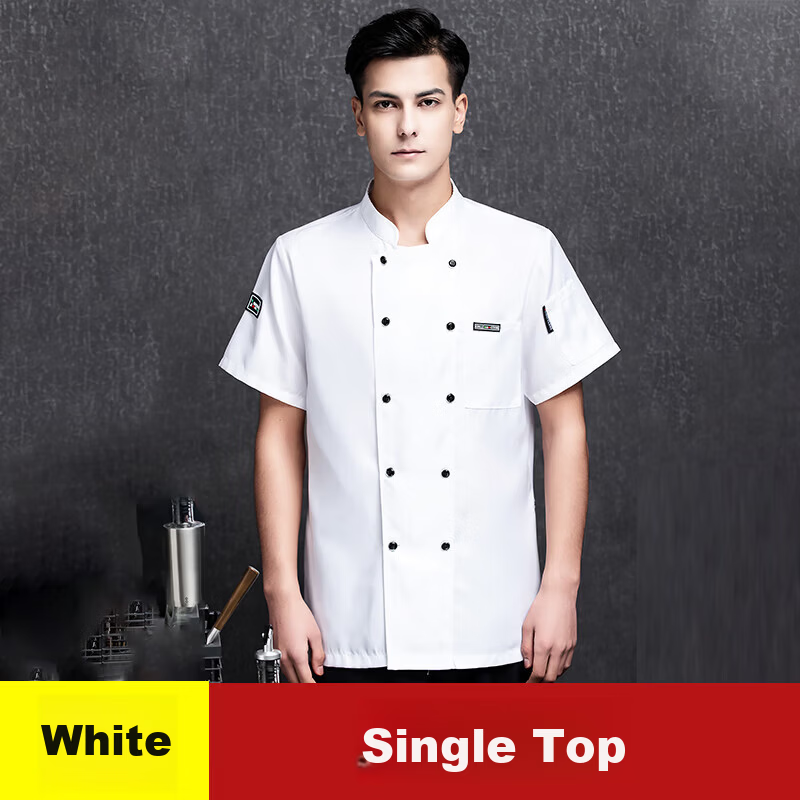 Lido According to Chen Chef Workwear White Long Sleeve Autumn Chef Jacket Breathable Sweat-Absorbing Unisex Hotel Restaurant Kitchen Uniform 5