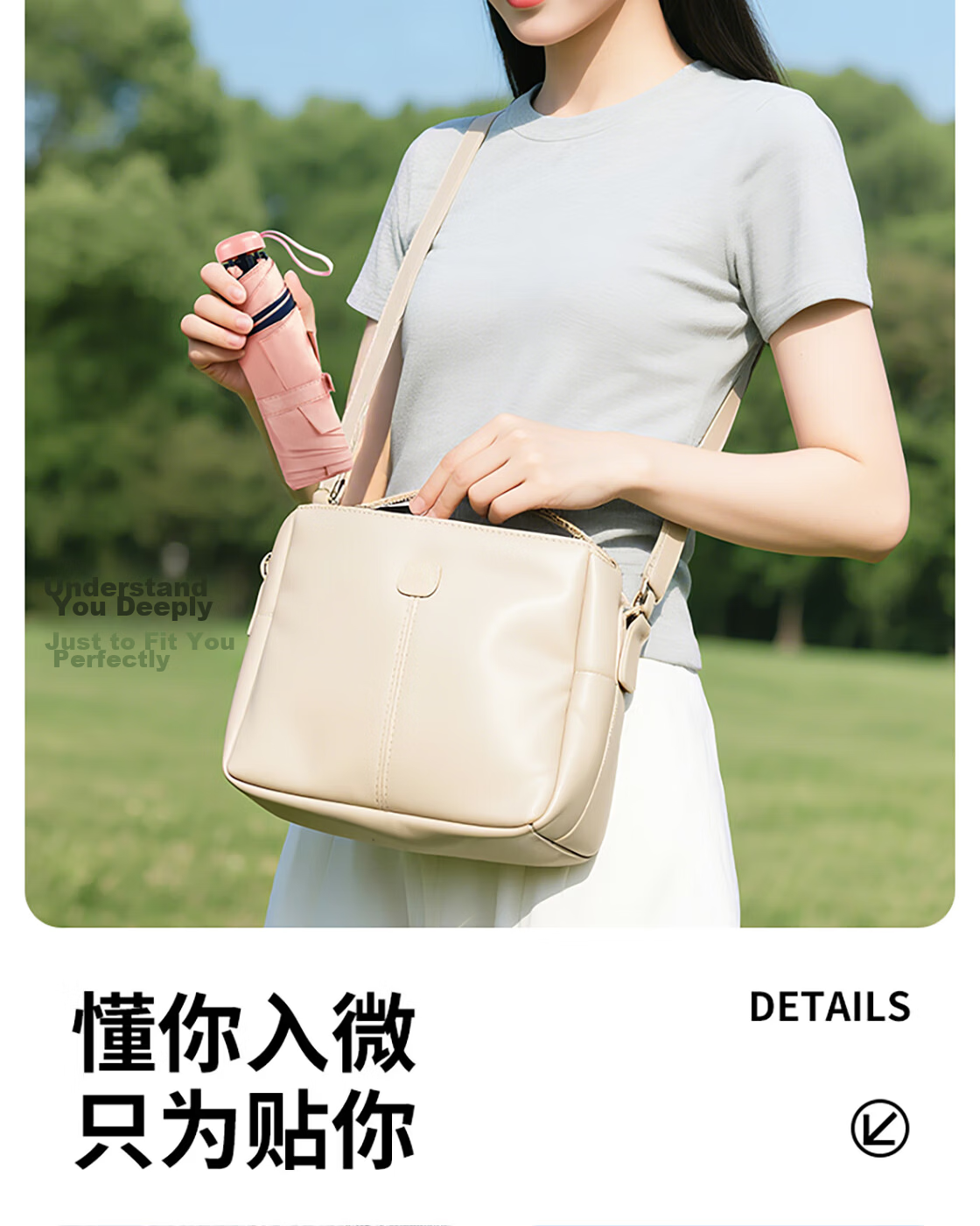 MINISO Colorful Series Macaron Color Three-Fold Sunscreen Umbrella Candy Color Light Blue 7