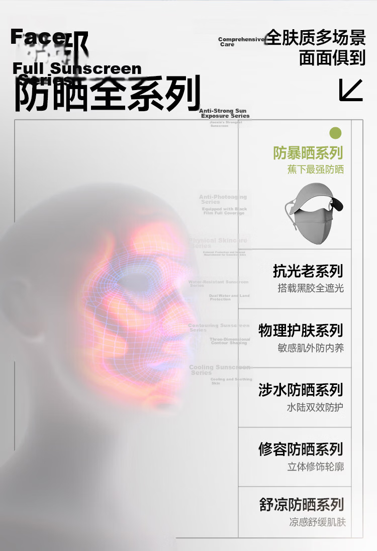 Beneunder Anti-UV Full Face Sun Protection Balaclava with Brim for Women, Sun Shield Mask, Dust Mask, Twilight Pink 3