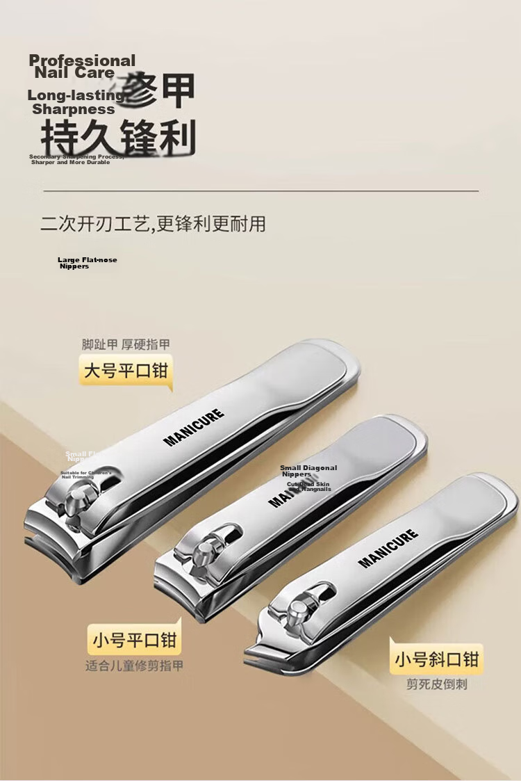 LiQing Baby Nail Clippers [4-Piece Set] Newborn Infant Toddler Nail Trimmer Anti-Pinch Nail Clippers 6