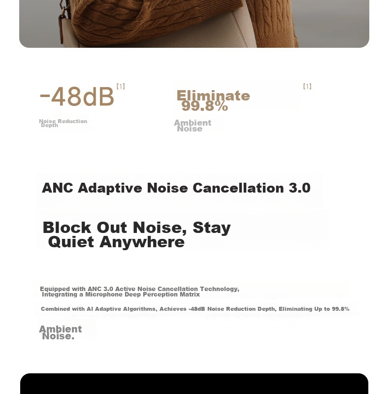 BASEUS MH1 Over-Ear Noise Cancelling Bluetooth Headphones Active Noise Cancellation Dual Gold Standard HiFi Certified 80H Battery Life Compatible with Apple Huawei Xiaomi Oppo Phones Gift 5
