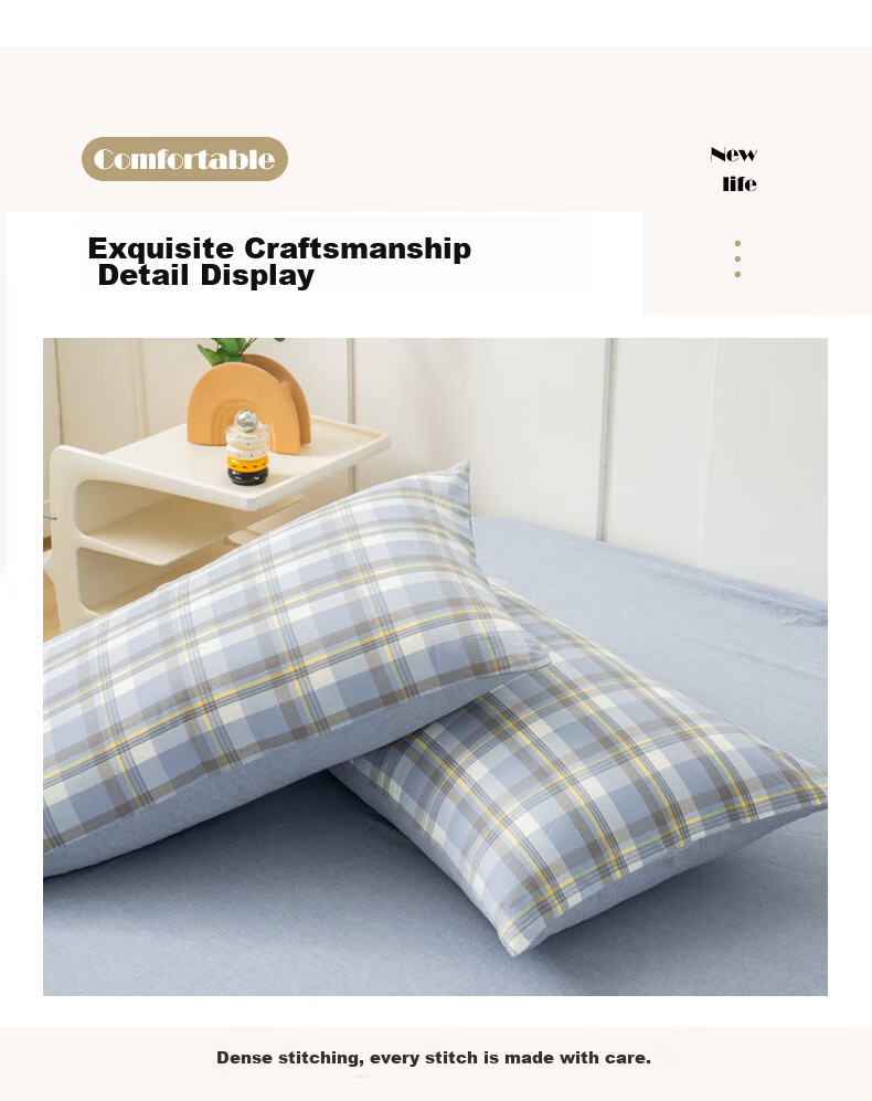 MUJI A-Class 100% Cotton Pillowcase 48x74cm Single Pack Lange 3