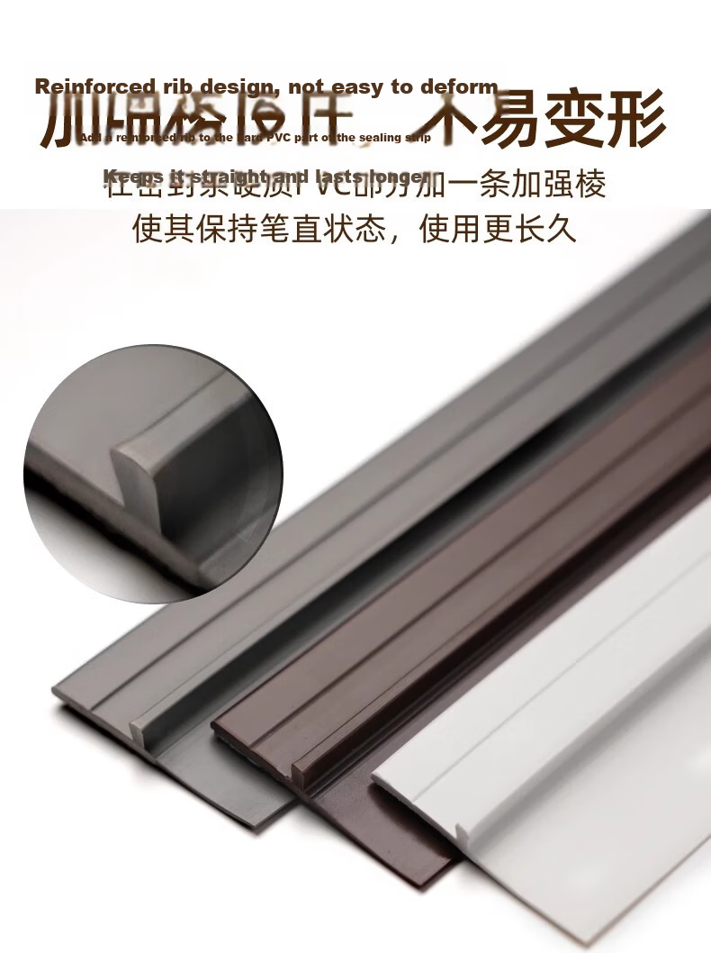 Xuanjia Mital Door Gap Sealing Strip Soundproof Windproof Bedroom Door Window Frame Bottom Draft Stopper 12