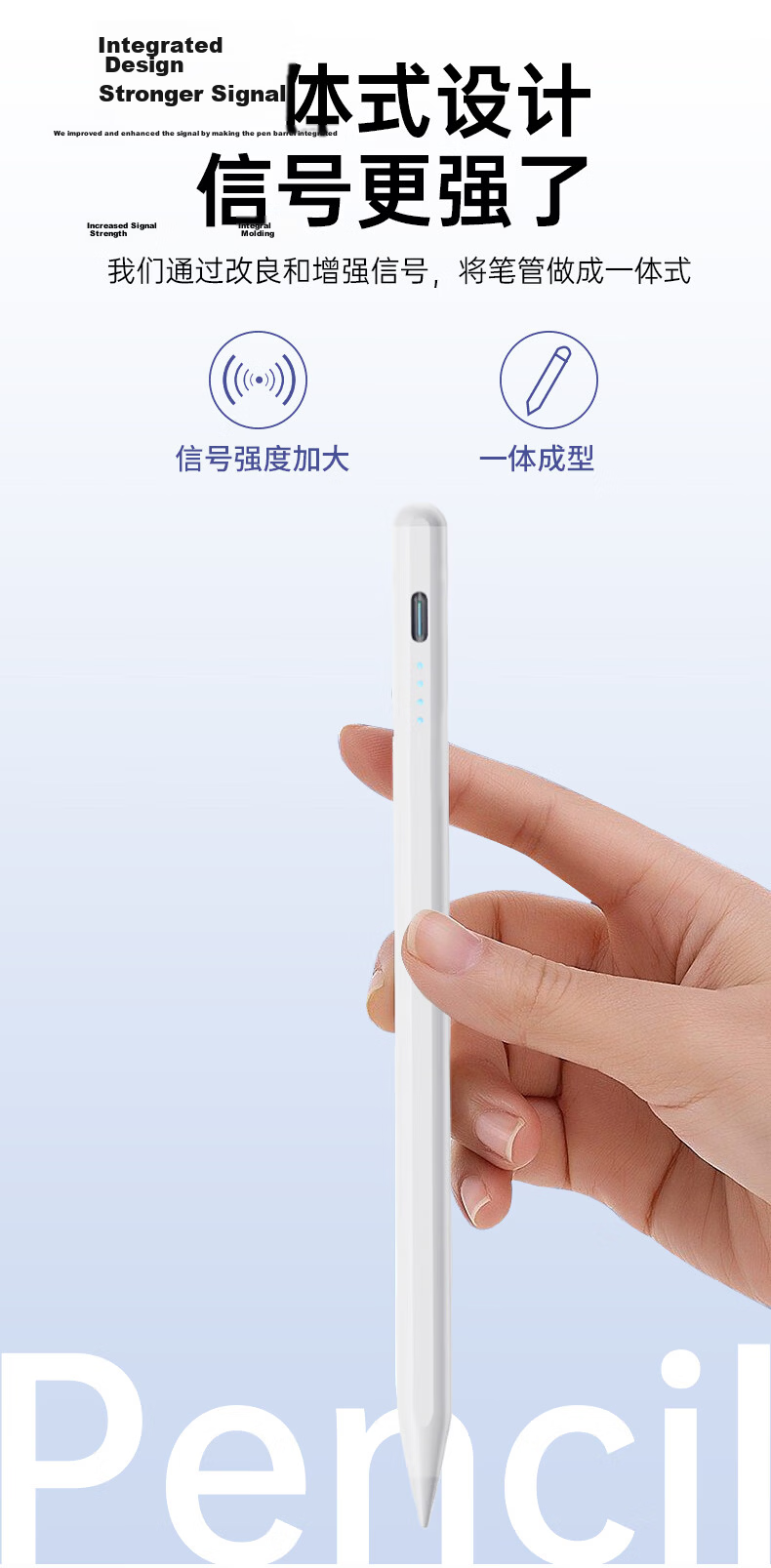 ALittleFlower Capacitive Stylus Pen iPad Touch Pen [2026 Upgrade] Compatible with Apple iPad Pro/Air/Mini/iPad11 Tablet Touchscreen Stylus Apple Pencil 3rd Generation 11