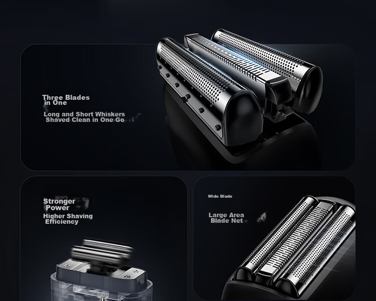 Feike Borui Rotary Electric Shaver for Men Reciprocating Electric Razor Portable Mini Beard Trimmer P23 Birthday Gift for Boyfriend Husband Dad 3