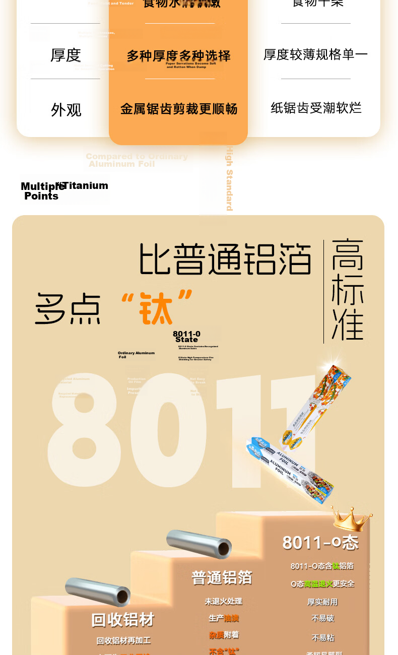 Kaulus Aluminum Foil for Air Fryer, 60m Long * 30cm Wide * 10μm Thick, Suitable for Oven, Camping, Outdoor Cooking, And Barbecue 3